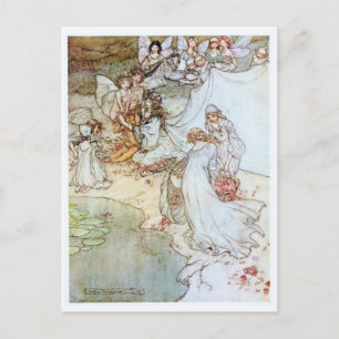 Carte Postale Illustration vintage de fées par Arthur Rackham