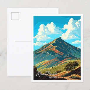 Carte Postale Illustration vintage du mont Diablo California