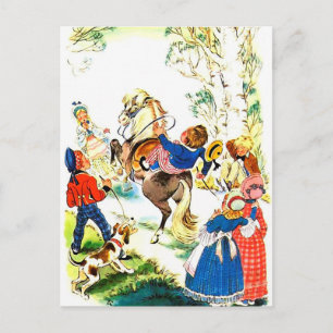 Carte Postale Illustration vintage Horseback