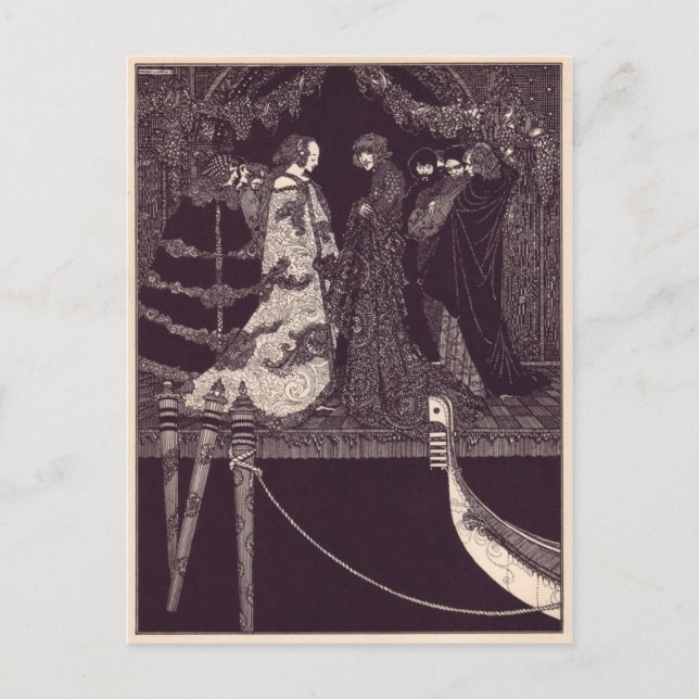 Carte Postale Illustrations d'Edgar Allan Poe de Clarke (Devant)