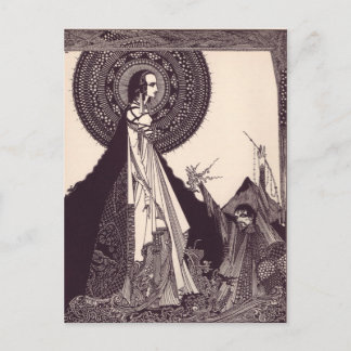 Carte Postale Illustrations d'Edgar Allan Poe de Clarke