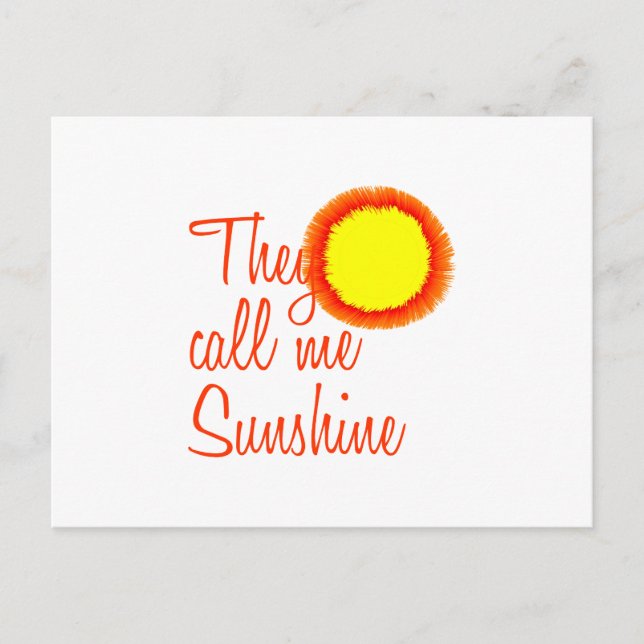 Carte Postale Ils m'appellent Sunshine (Devant)