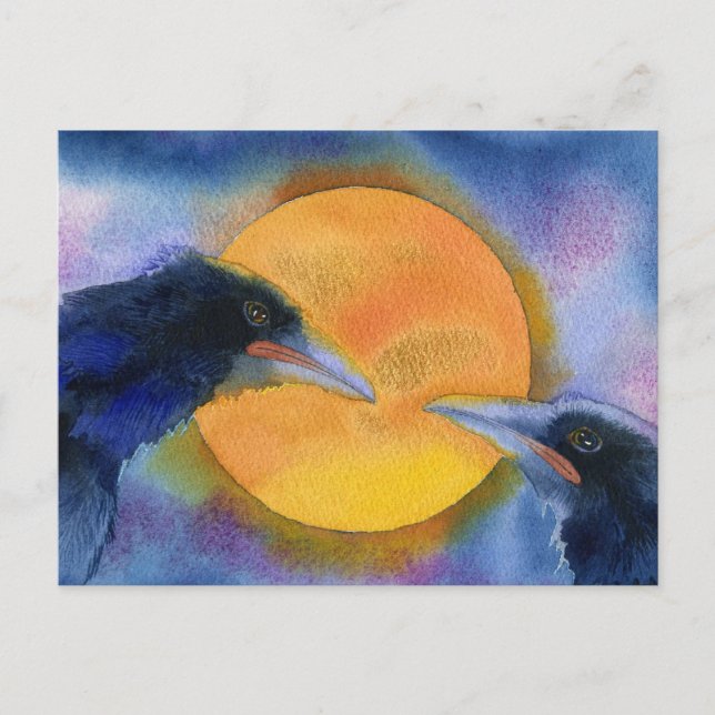 Carte Postale Ils Se Sont Rencontrés Au Lune (Devant)