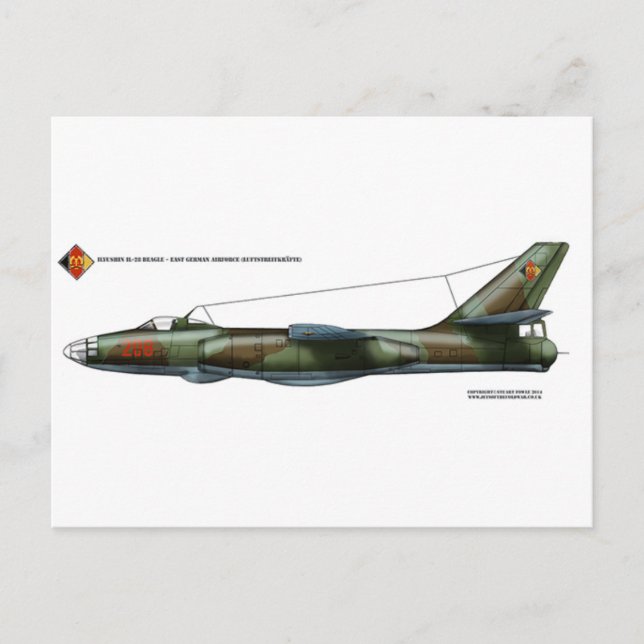 Carte Postale Ilyushin Il-28 Beagle (Devant)