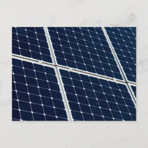 Carte Postale Image amusante d'un panneau solaire