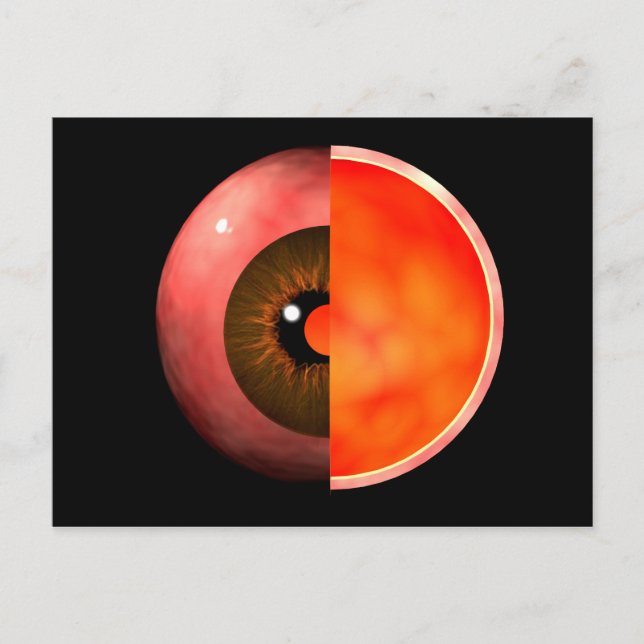 Carte Postale Image Conceptuelle De La Croix Des Yeux Humains Se (Devant)