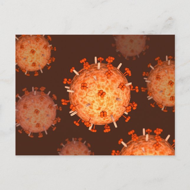 Carte Postale Image conceptuelle de la grippe causant la grippe (Devant)