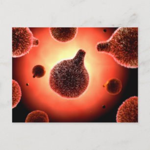 Carte Postale Image Conceptuelle Du Plasmodium À L'Origine Du Pa