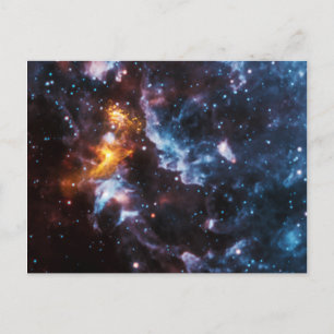 Carte Postale Image de galaxie d'étoile à neutrons Pulsar