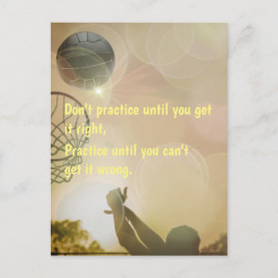 Carte Postale Image De Netball Motivationnelle Avec Citation