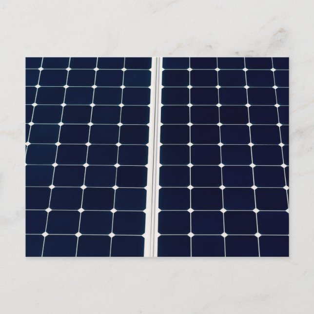 Carte Postale Image d'un panneau solaire drôle (Devant)