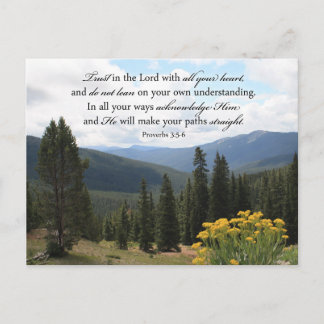 Carte Postale Image inspirée de bible de photo chrétienne de