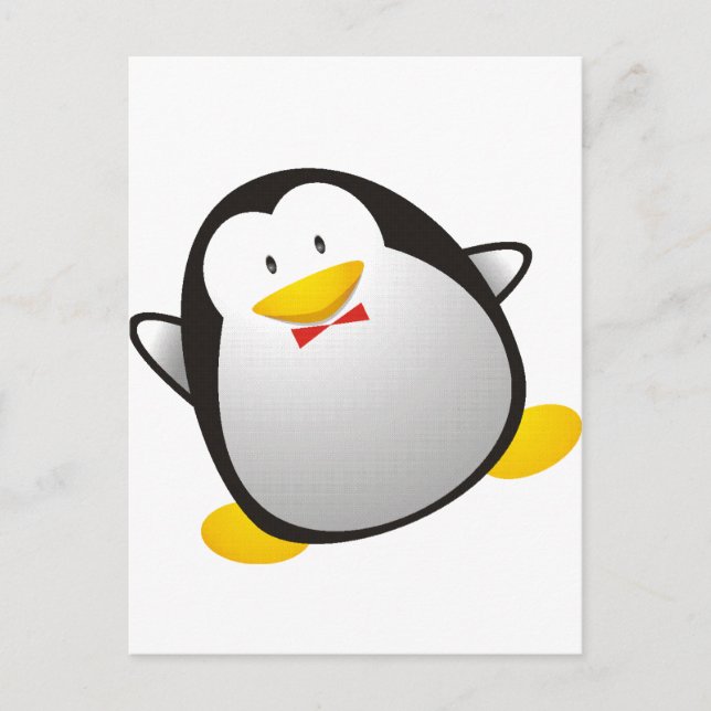 Carte Postale Image linux pingouin tux (Devant)