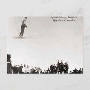 Carte Postale Image vintage de ski, événement norvégien