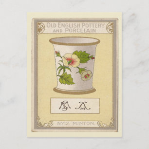 Carte Postale Image vintage, Vielle poterie anglaise, Minton