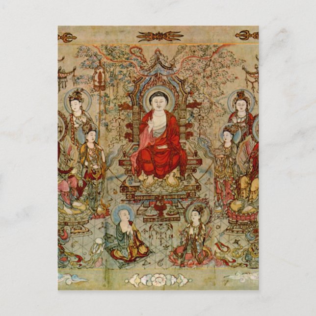 Carte Postale Images d'art bouddhiste vintage (Devant)