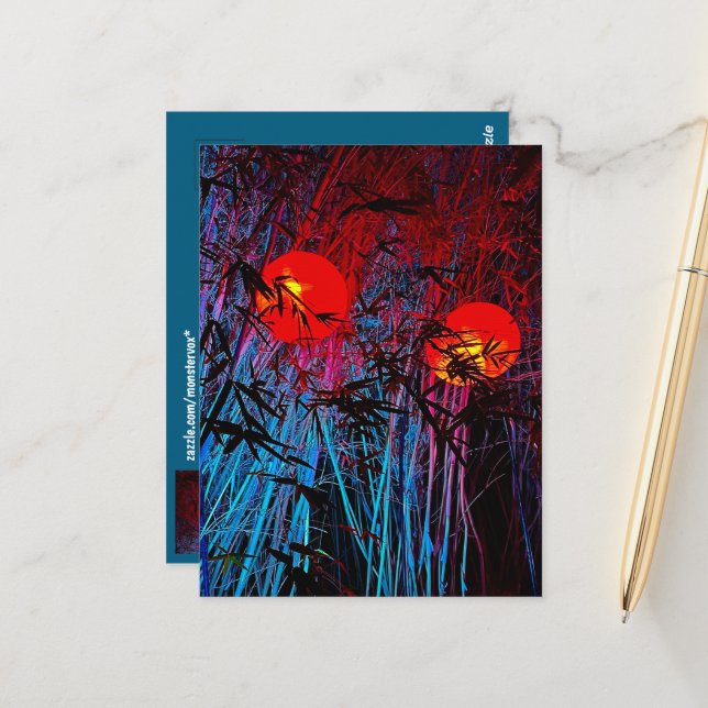 Carte postale Imaginaire (Devant/Arrière en situation)