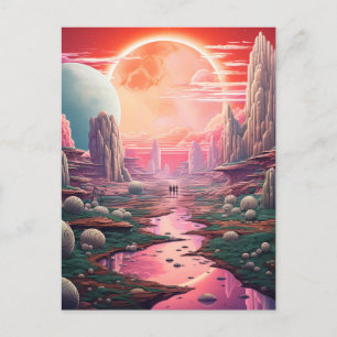 Carte Postale imaginaire Alien