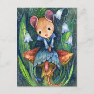 Carte postale Imaginaire de souris Champignons Fai
