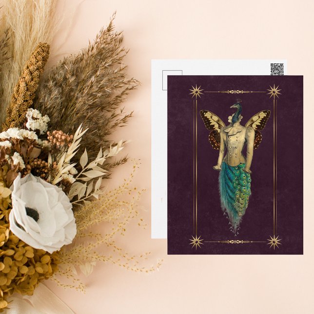 Carte Postale Imaginaire de vapeur Peacock (Créateur téléchargé)