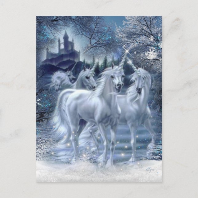 Carte Postale Imaginaire d'hiver (Devant)