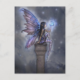 Carte postale Imaginaire Fée Little Blue Moon
