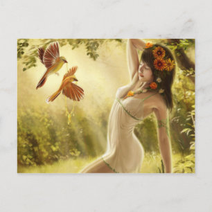 Carte Postale Imaginaire fille