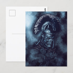 Carte Postale Imaginaire médiéval du gladiateur Centurion romain
