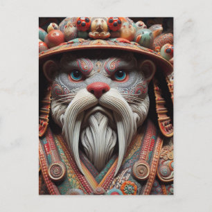 Carte Postale Imaginaire Otter Warrior