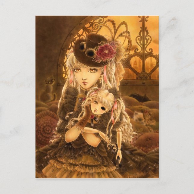 Carte postale Imaginaire Steampunk - Sauf (Devant)