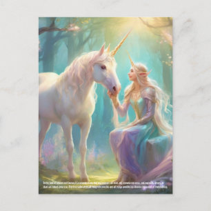 Carte Postale Imaginaire Unicorn