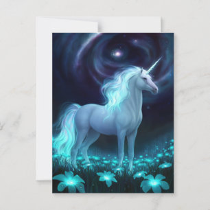 Carte Postale Imaginaire Unicorn