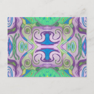 Carte postale Imaginaire vert violet