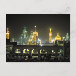 Carte Postale Imam Reza Shrine Complex la nuit, Mashhad,