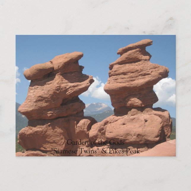 Carte Postale IMG_4295, Jardin des Dieux "Jumeaux Siamais" & ... (Devant)