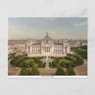 Carte Postale Immeuble Reichstag, Berlin Allemagne