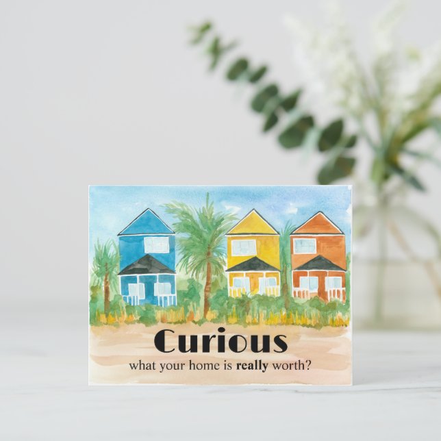 Carte Postale Immobilier Accueil Valeur Estimation Marketing Mai (Debout devant)