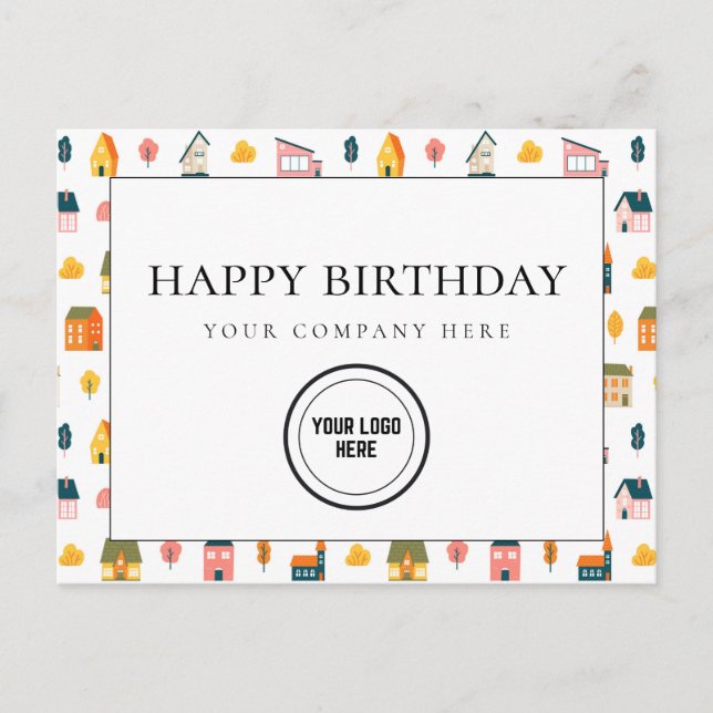 Carte Postale Immobilier amusant Joyeux anniversaire Ajouter un  (Devant)
