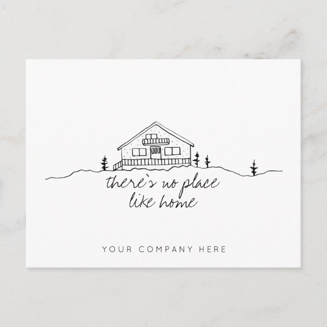 Carte Postale Immobilier Confortable Maison Cabine (Devant)