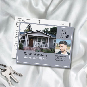Carte Postale Immobilier Direct Mail Grey
