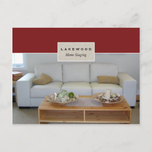 Carte Postale Immobilier Home Stand Postcard Canapé