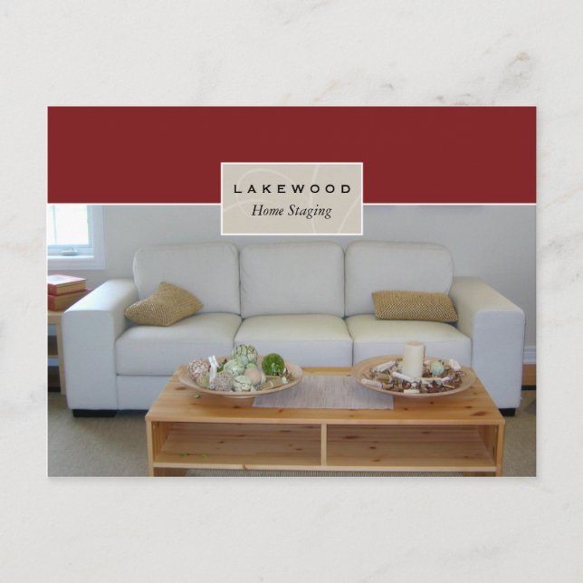 Carte Postale Immobilier Home Stand Postcard Canapé (Devant)