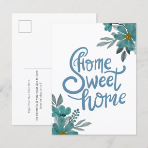 Carte Postale Immobilier Home Sweet Home Chauffage de la maison