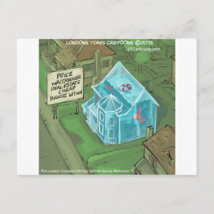 Carte Postale Immobilier Maison Ventes cauchemar Drôle