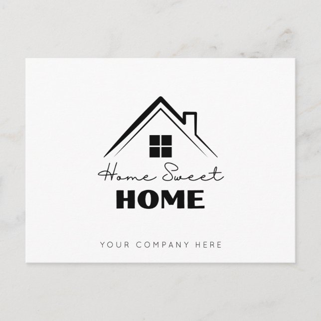 Carte Postale Immobilier Marketing Home Sweet Home (Devant)