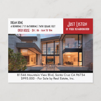 Carte postale IMMOBILIÈRE JUSTE ÉNUMÉRÉE