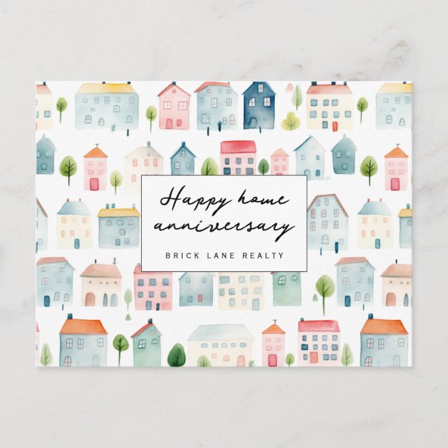 Carte postale immobilière pour l'anniversaire de l (Devant)