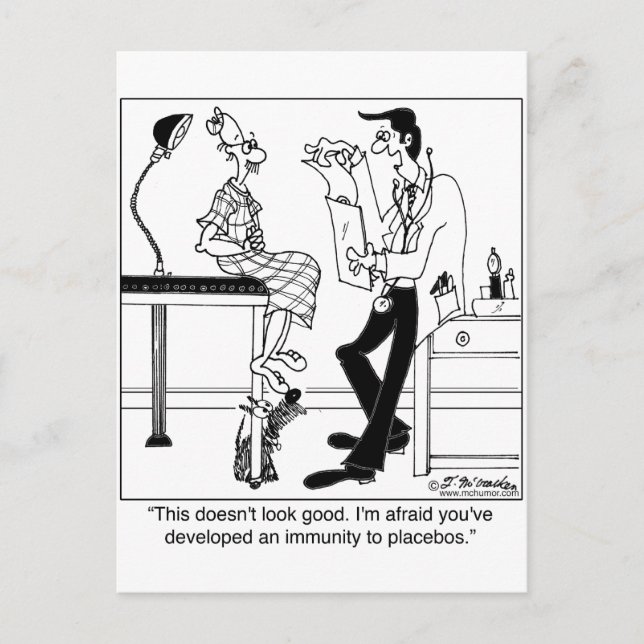Carte Postale Immune à Placebos (Devant)