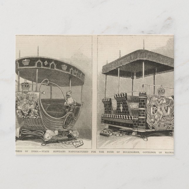 Carte Postale impératrice de l'Inde (Devant)