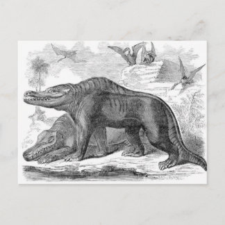 Carte Postale Impression antique Megalosaurus